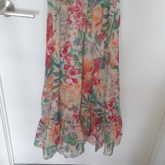 Vintage Tropical Print Floral Dress - Picture 3 of 10